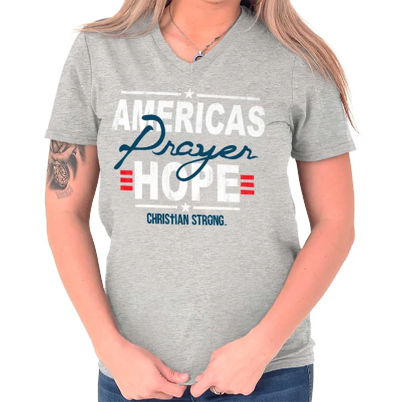 America's Hope V-Neck T Shirt