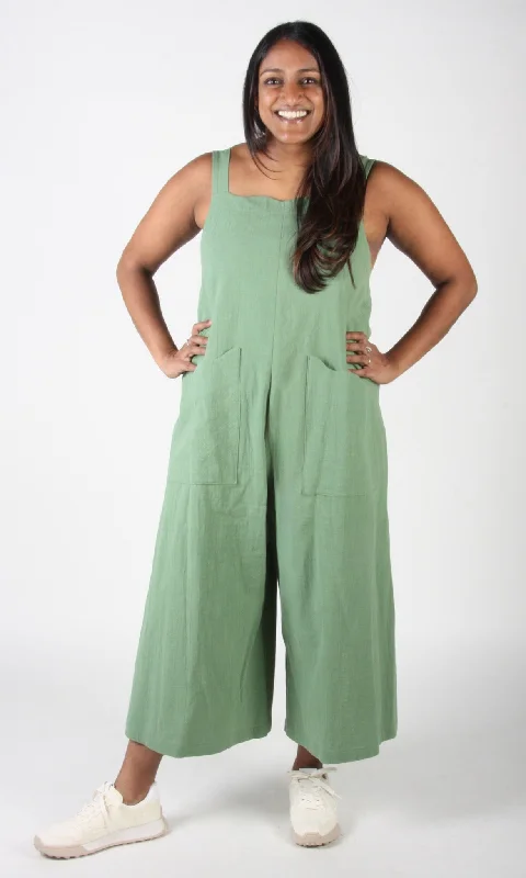 Dusky Greygone Jumpsuit - Sage