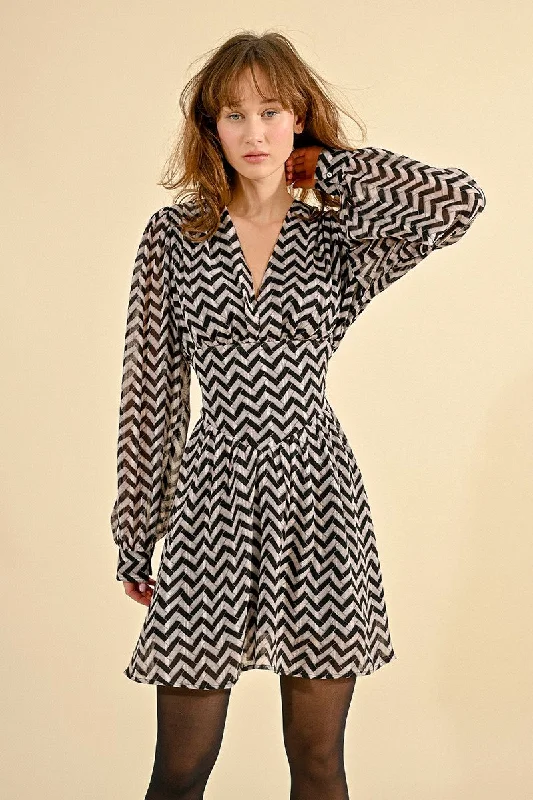 Molly Bracken Short Striped Print Dress