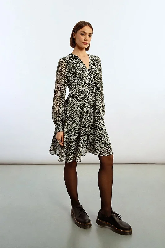 Lili Sidonio Short Animal Print Dress