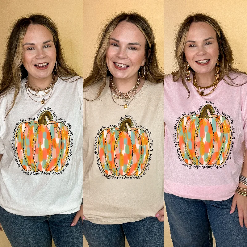 Online Exclusive | Positively Pumpkin Graphic Tee in Multiple Color Options