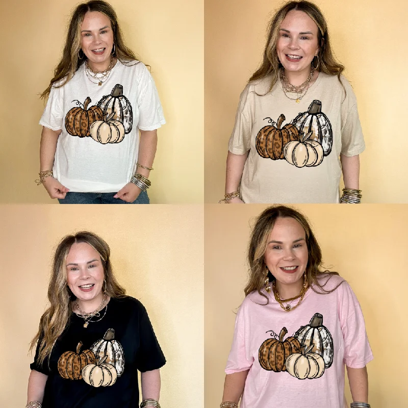 Online Exclusive | Trio Fall Variety Pumpkins Graphic Tee in Multiple Color Options