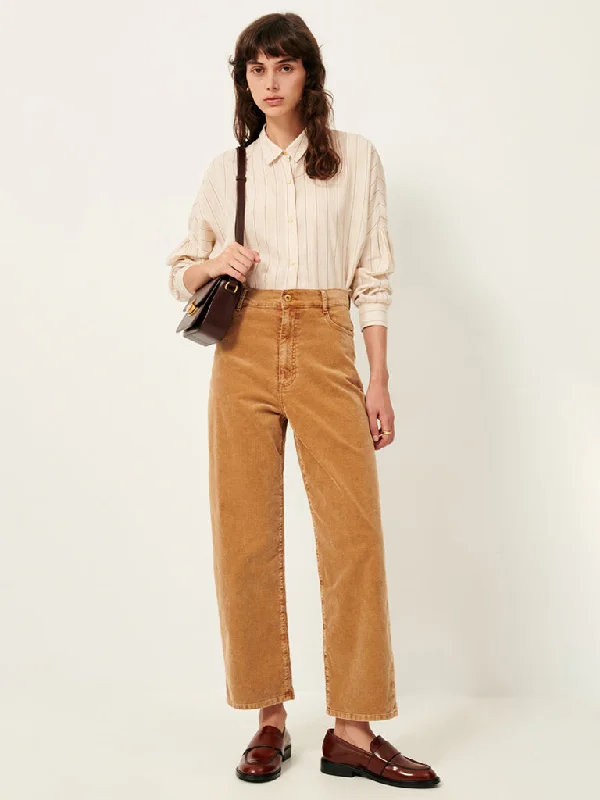 Sessun Velvet Cruise Trousers in Nomad