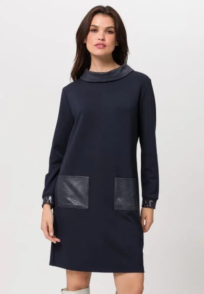 Tuzzi Turtle Neck Deep Sea Dress