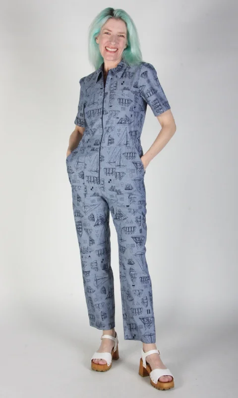 Twillick Jumpsuit - Nautical Chambray