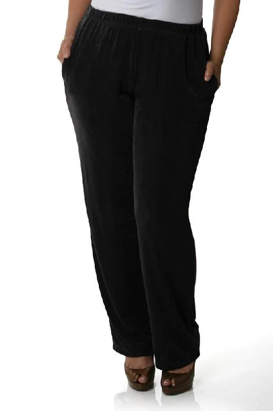 Vikki Vi Classic Black Tall Pant w/ Pockets