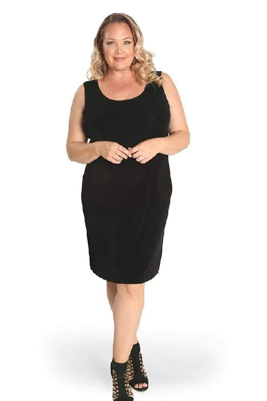 Vikki Vi Classic Black Short Shell Dress