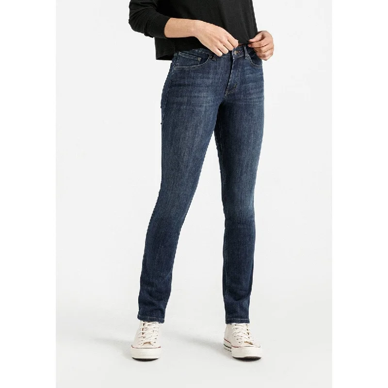 Women's Performance Denim Mid Rise Slim Straight