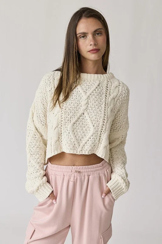 Cutting Edge Cable Knit Sweater