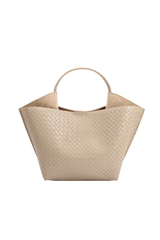 Melie Bianco Terri Recycled Vegan Leather Top Handle Bag