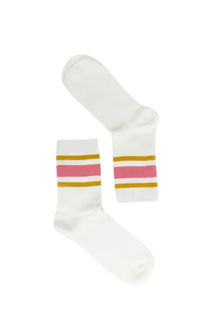 Retro Stripe Style Crew Socks