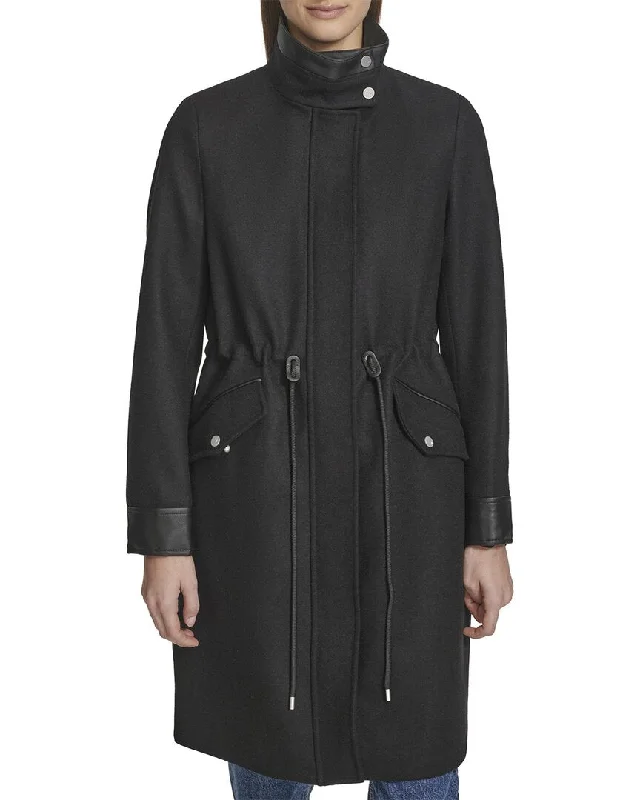 Andrew Marc Chesme Wool-Blend Coat