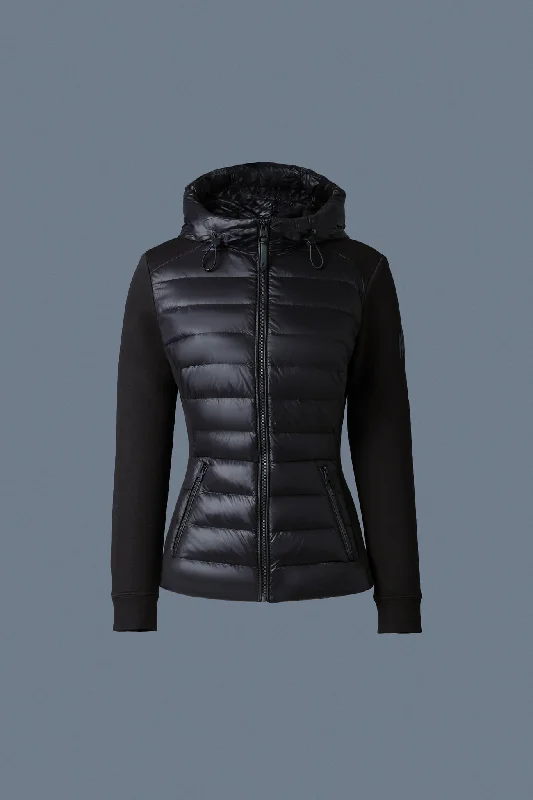 DELLA-R Hybrid Jacket with Hood Black