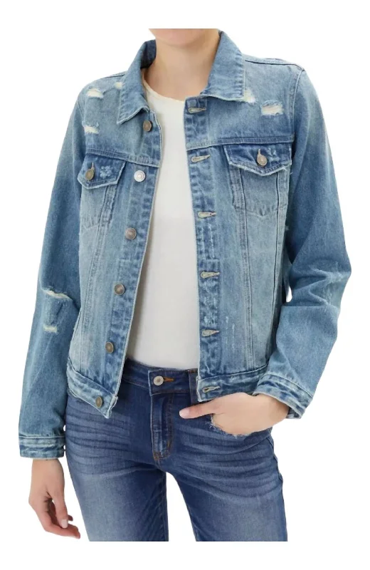 Everyday Denim Jacket In Blue