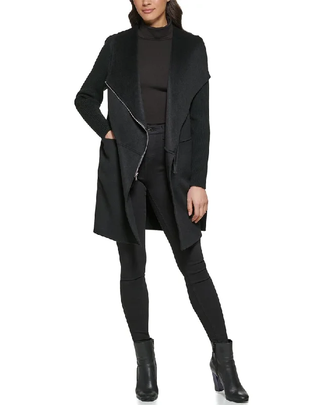 Kenneth Cole Double Face Wool-Blend Coat