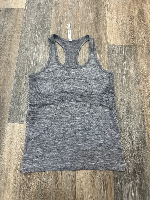 Athletic Tank Top By Lululemon In Grey, Size: 8