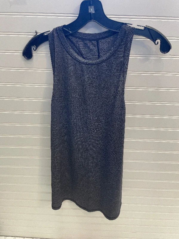 Athletic Tank Top By Lululemon In Grey, Size: M