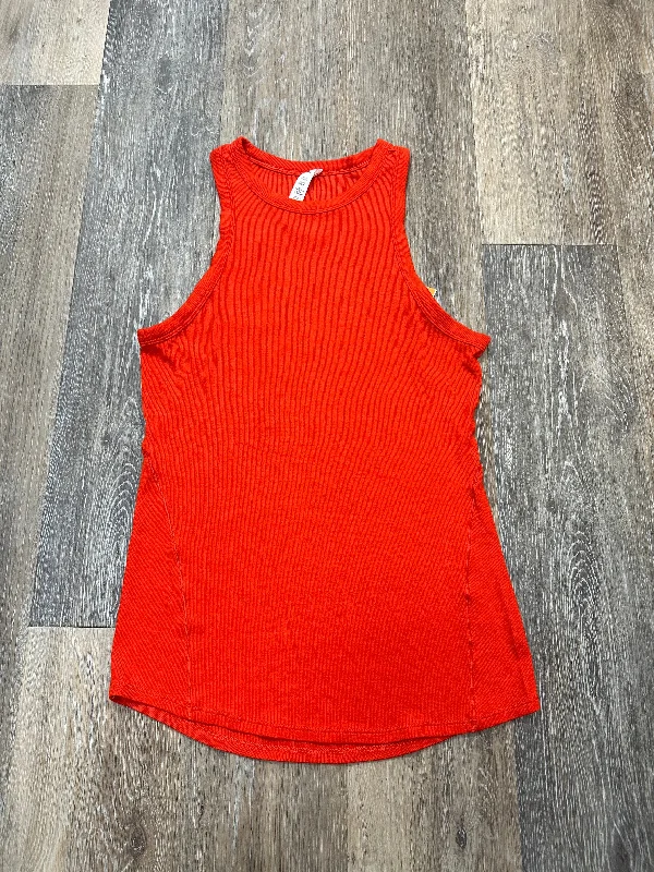 Athletic Tank Top By Lululemon In Orange, Size: 8