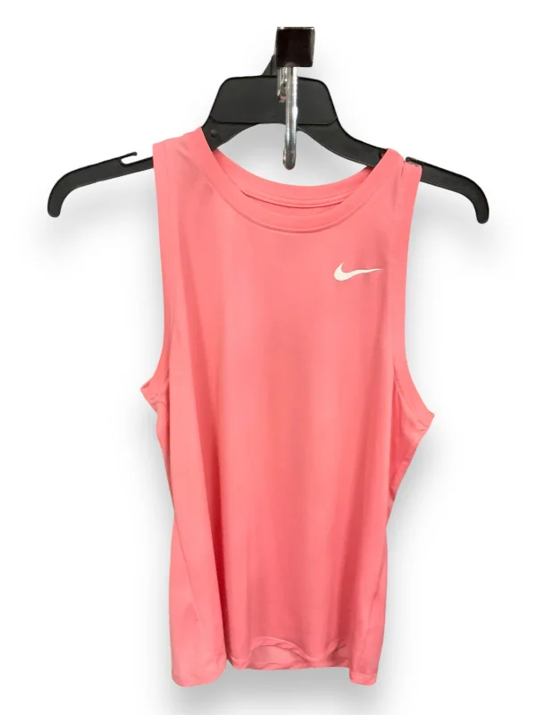 Athletic Tank Top By Nike Apparel In Coral, Size: S