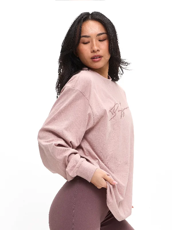 BB Long Sleeve Tee - Berry Ice