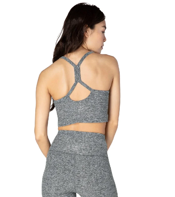 Beyond Yoga Spacedye Slim Racerback Cropped Tank Black/White