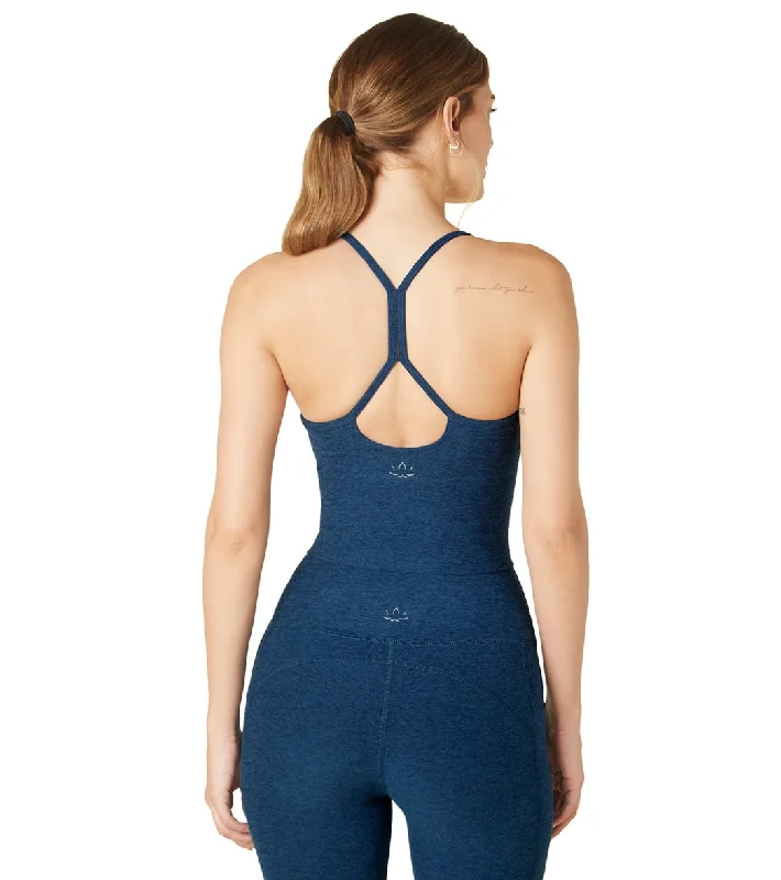 Beyond Yoga Spacedye Slim Racerback Cropped Tank Celestial Blue Heather