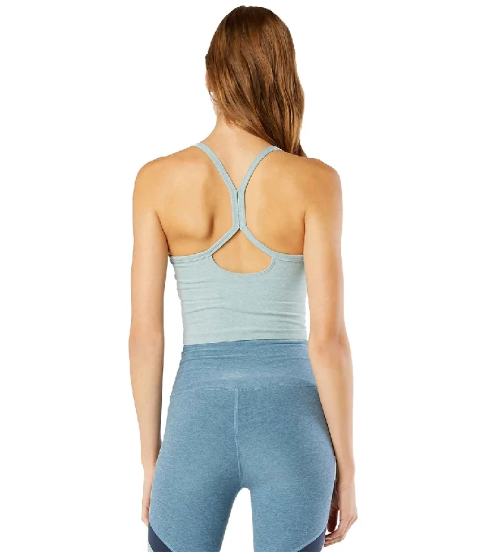 Beyond Yoga Spacedye Slim Racerback Cropped Tank Sage Brush-Agave Green