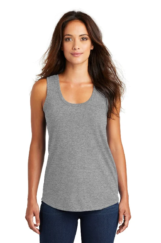 District Womens Perfect Tri Tank Top - Grey Frost