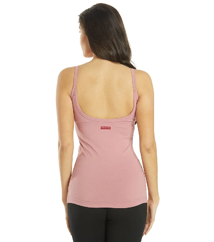 Hard Tail Scoop Back Yoga Tank Top with Bra