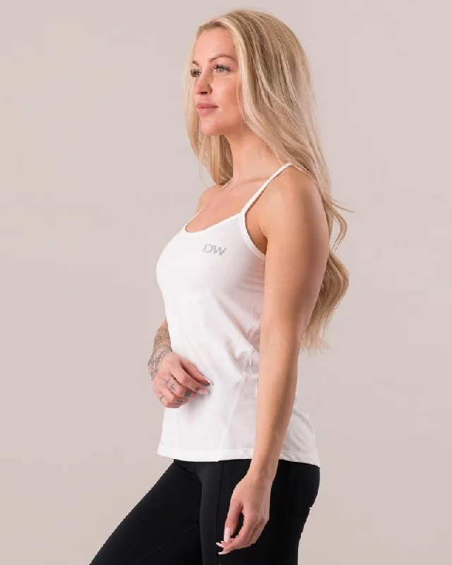 ICIW Spaghetti Tank Top - White