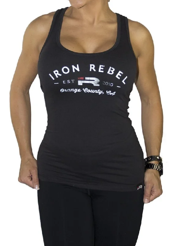 Iron Rebel Orange County Tank - Black