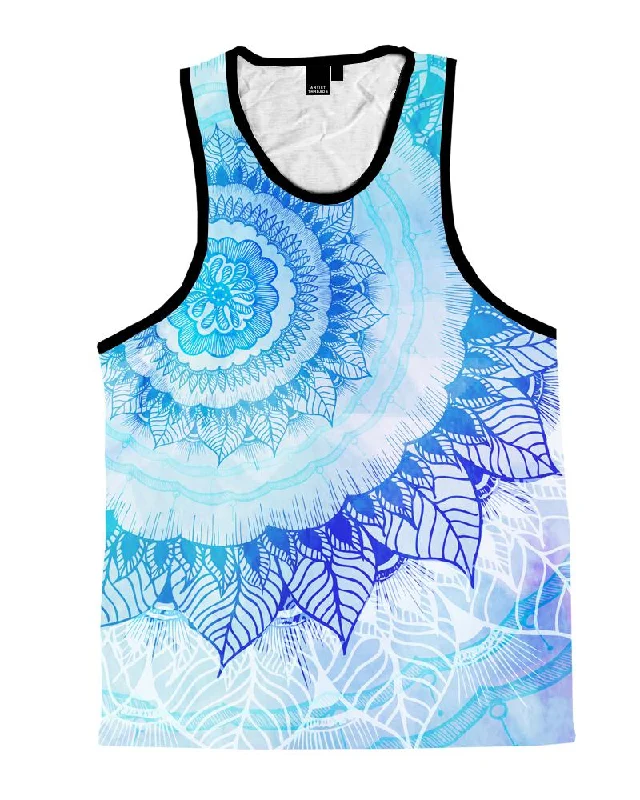 Rose Bud Mandala Unisex Tank Top