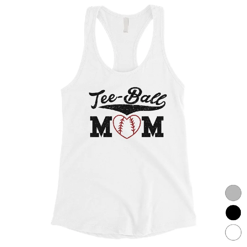 Tee-Ball Mom Womens Tank Top Cute Sleeveless Shirt For Mothers Day