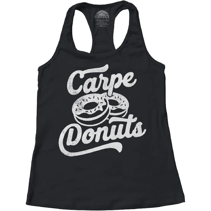 Women's Carpe Donuts Racerback Tank Top