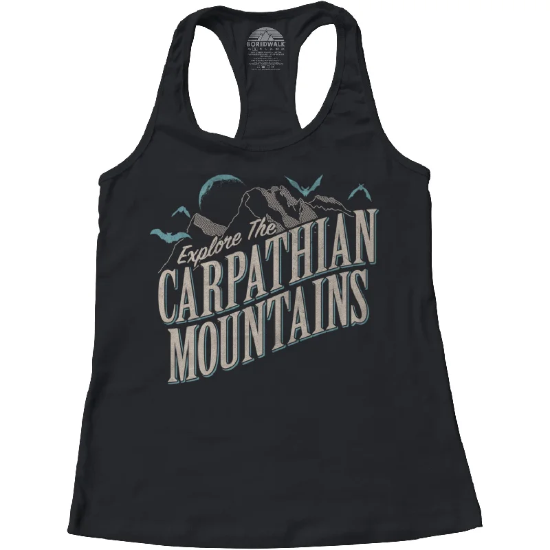 Women's Explore The Carpathian Mountains Racerback Tank Top