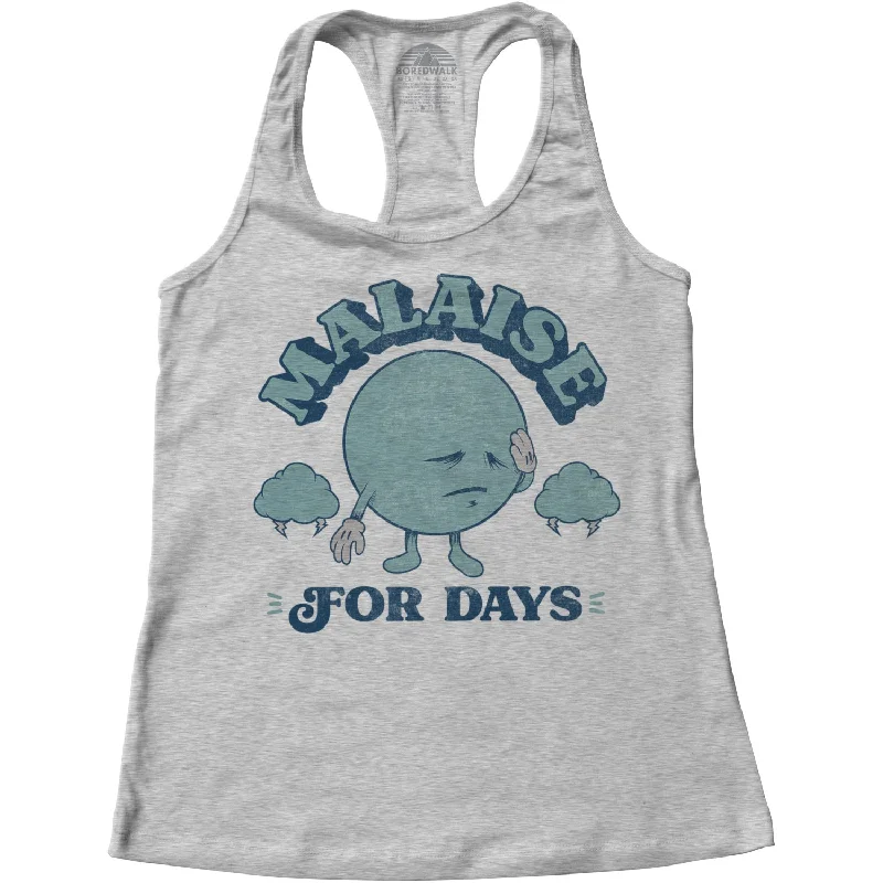 Women's Malaise For Days Racerback Tank Top