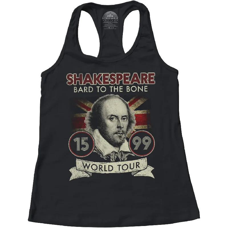 Women's William Shakespeare Bard to the Bone Tour Racerback Tank Top