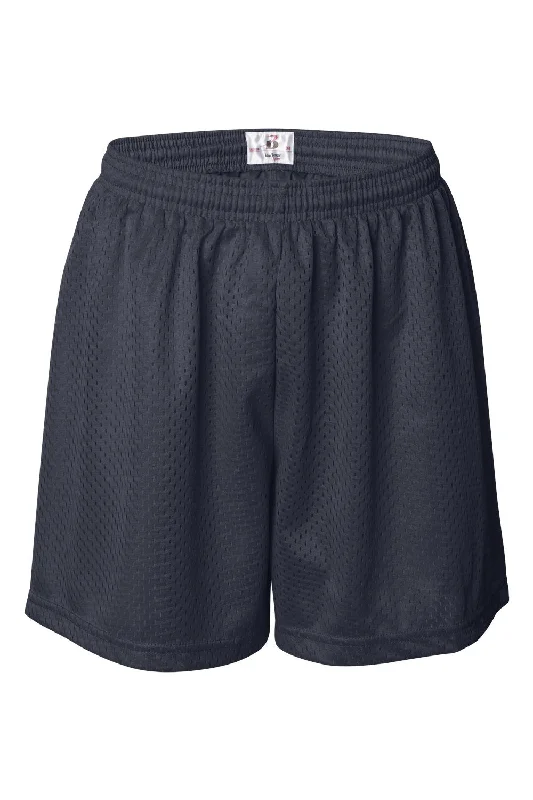 Badger Womens Pro Mesh Shorts w/ Liner - Navy Blue