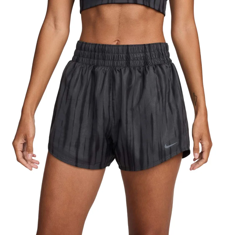 Nike One Womens Dri-FIT High-Waisted 3" Brief-Lined Printed Shorts