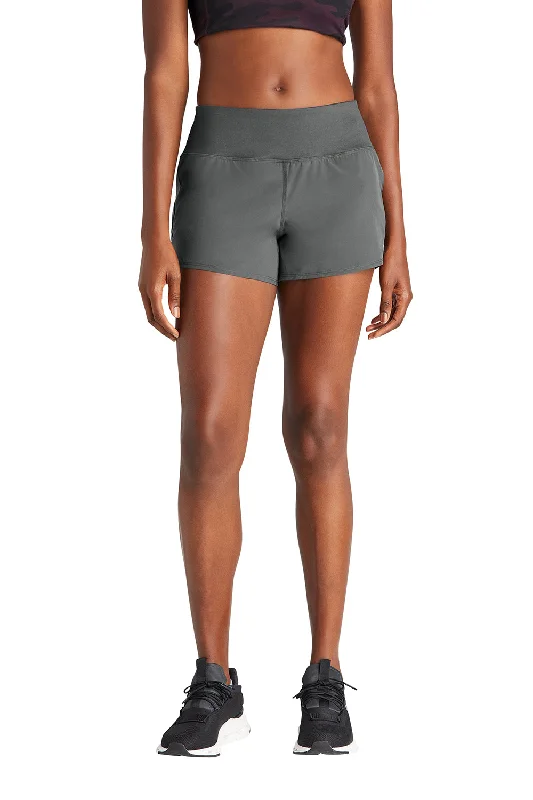 Sport-Tek Womens Repeat Shorts - Iron Grey - NEW