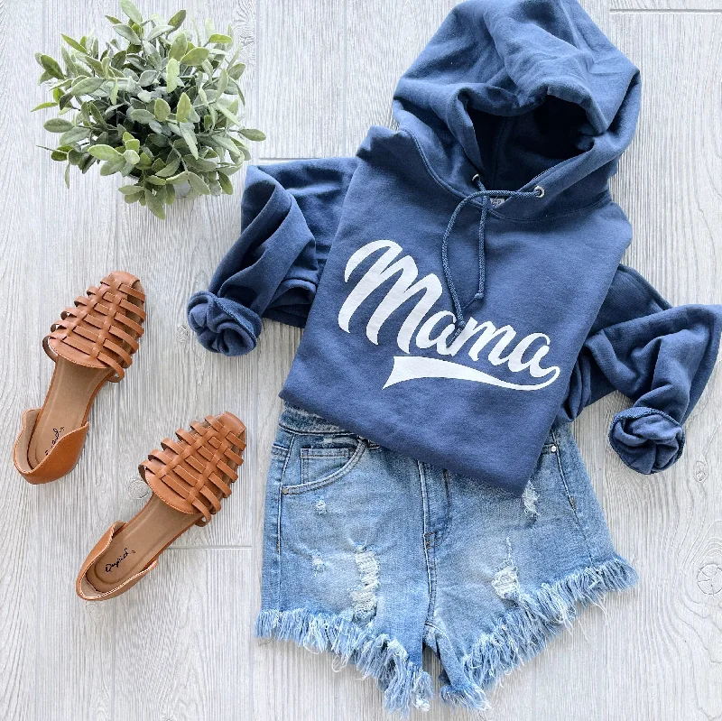 Mama Sporty • Denim Hoodie