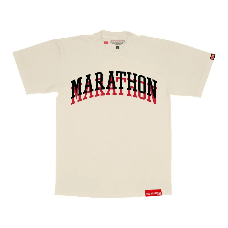 Marathon Double Arch T-Shirt - Bone