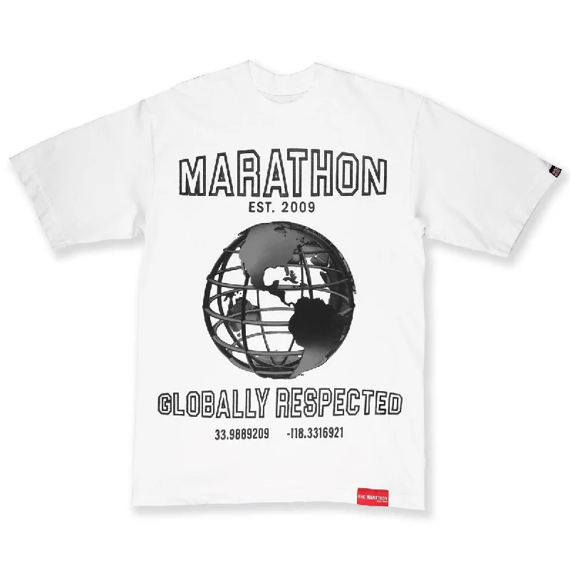 Marathon Globally Respected T-Shirt - White/Black