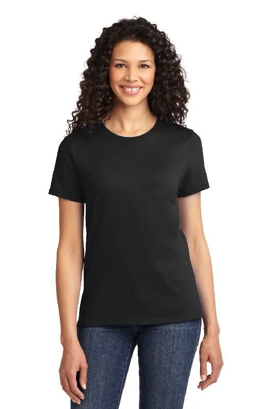 Port & Company Womens Essential Short Sleeve Crewneck T-Shirt - Jet Black